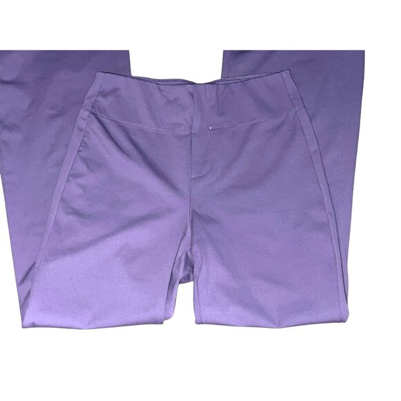 Halara Flex High Waisted Back Slight Flare Work Pants Sz Small Petite Womens Pur - Picture 10 of 12